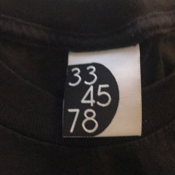 Great condition black tshirt from 33 45 78 - Picture 2 of 2
